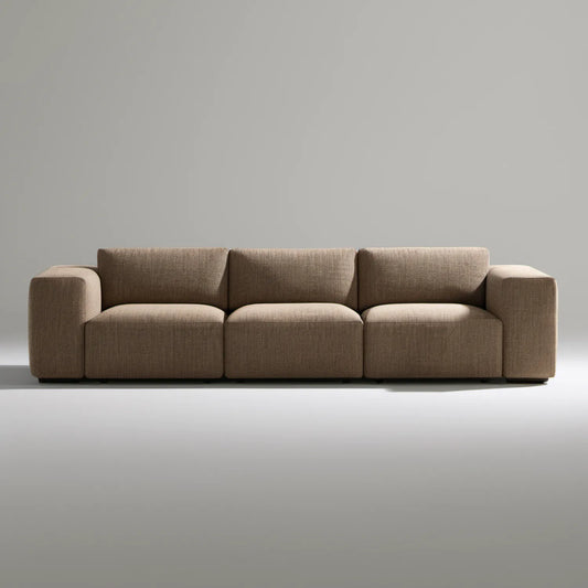 Trzyosobowa sofa tapicerowana Taupe 240 × 95 × 82 cm